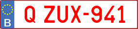 Trailer License Plate